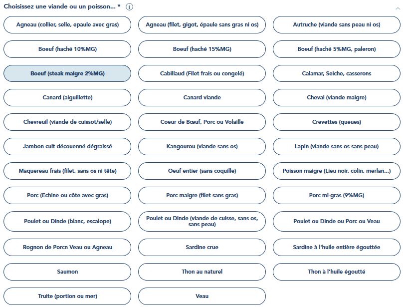 choix de la source de protéines
