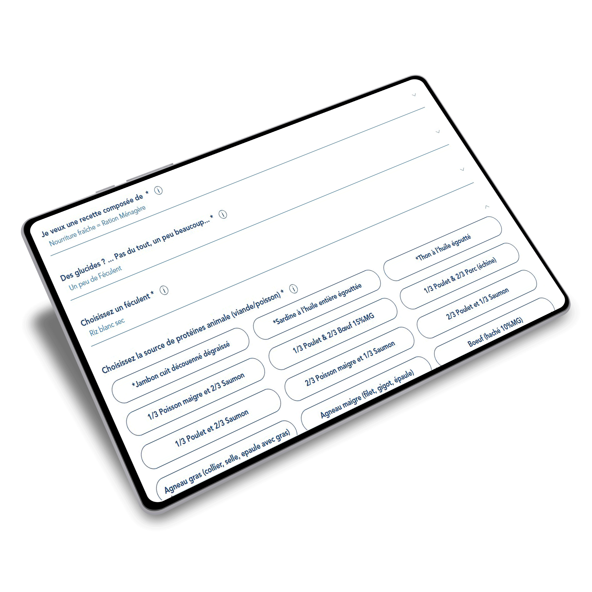 choix ingredients recette cuisine-a-crocs